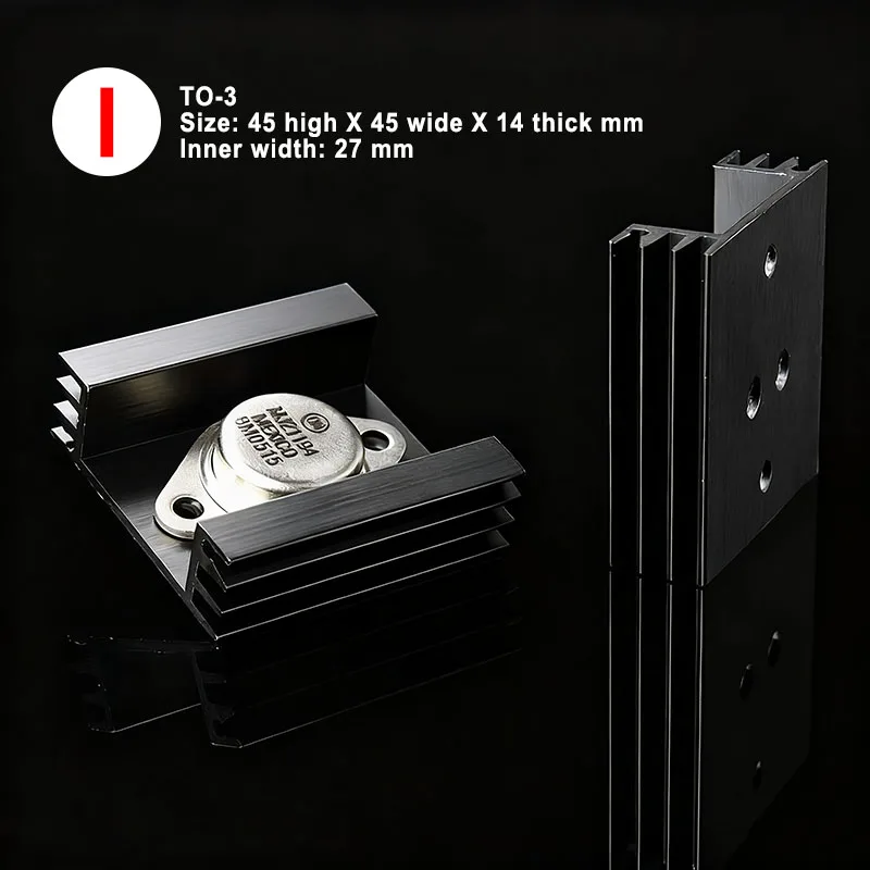 5 Pieces Aluminum Radiator For OP AMP TO-302 TO-39 TO-99 TO-220 TO-3 DIP8  TO-3P TO-247 Opamp IC Heat Sink HiFi DIY Radiators