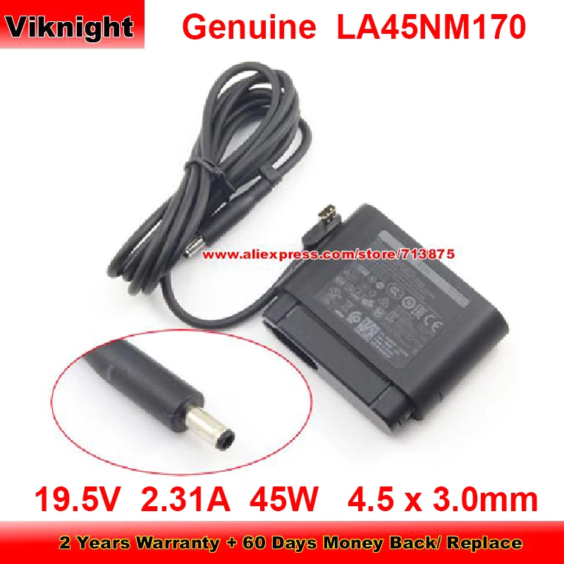 

Genuine Portable LA45NM170 Ac Adapter 19.5V 2.31A for Dell XPS DUO 12-9Q23 ULTRABOOK 13 9343 12 9Q33 7348 9020M 4.5 x 3.0mm Tip