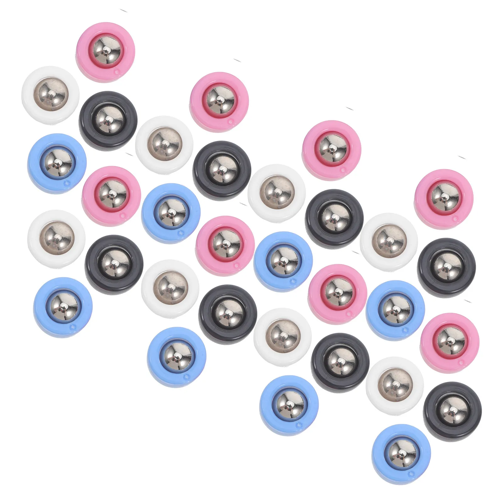 

32Pcs Mini Shuffleboard Rollers Replacement Pucks 0.75'' Smooth Finish Tabletop Shuffleboard Equipment for Authentic Curling