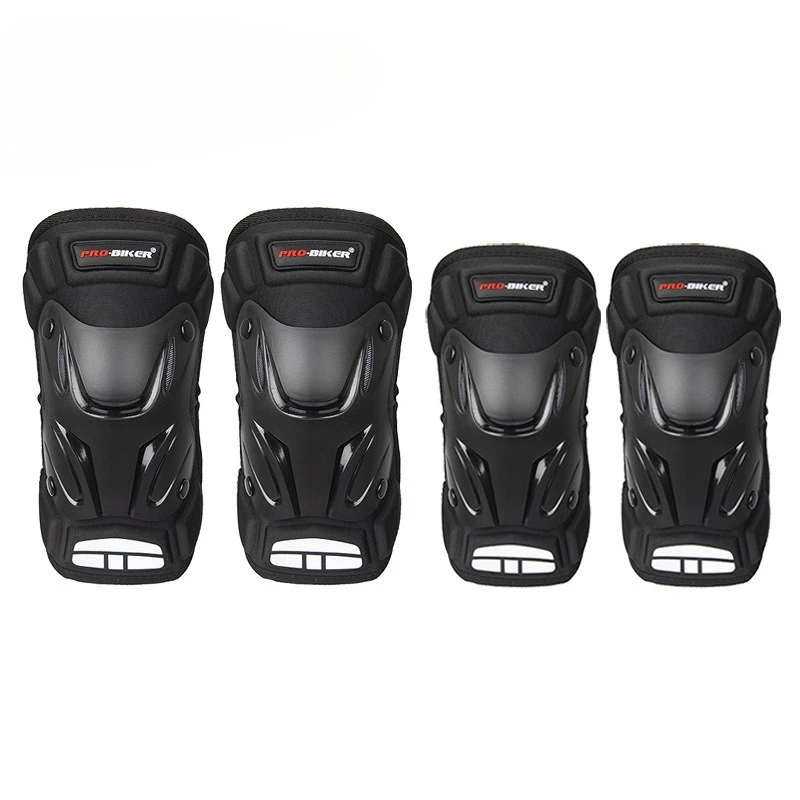 

4pcs/set of Motorcycle Knee and Elbow Protection Riding Equipment Summer Anti Fall Protective Gear for Male and Female Riders