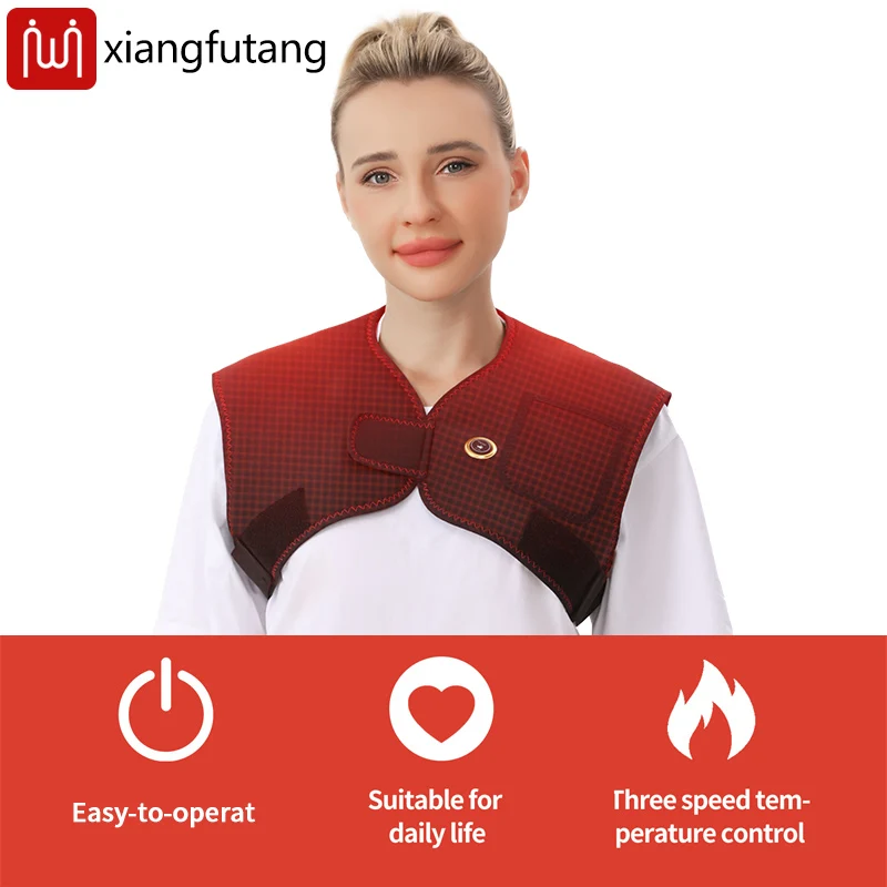 

Electric Heated Shawl - 3-Level Heat - Back-Shoulder Warmth, Relaxation, Joint Comfort - for Home/Office/Post-Workout Daily Care