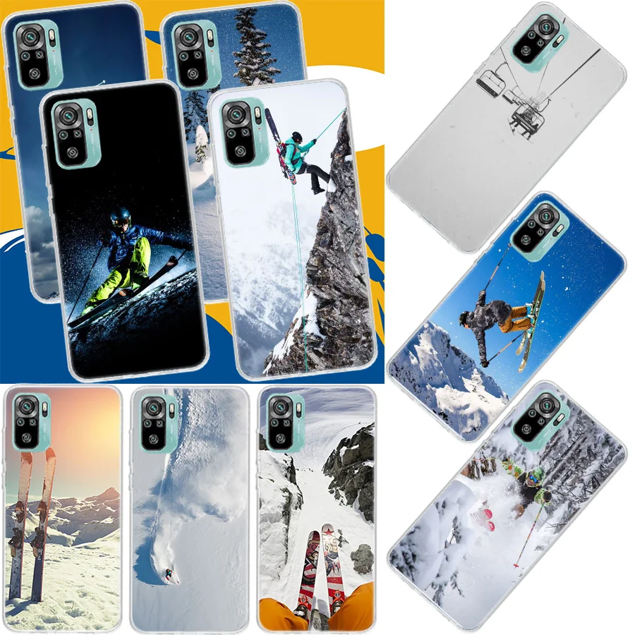 Skiing Snow Snowboard Ski Phone Case For Xiaomi Redmi Note 13 Pro Plus 5G Cover 12 12C 10X 10C 10A 9 10 9T 9C 9A 8A 8 7A 7 6A 6