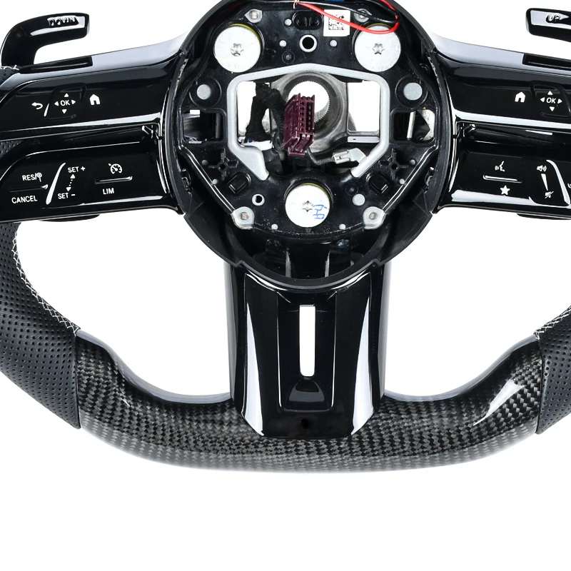

for Mercedes bz C E S Class GT50 W206 W213 W223 FORCustomized LED Carbon Fiber Car Steering Wheel