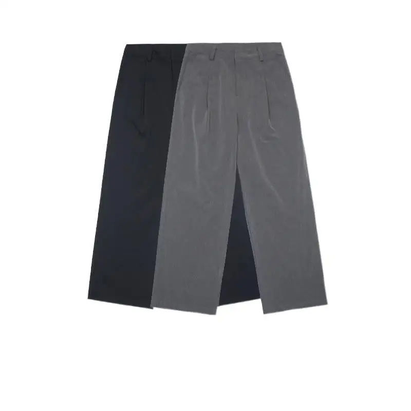 

DAVIDSHAO EU US Size Top Quality Versatile Wrinkle-Resistant Business Trousers Loose Straight Casual Pants for Men