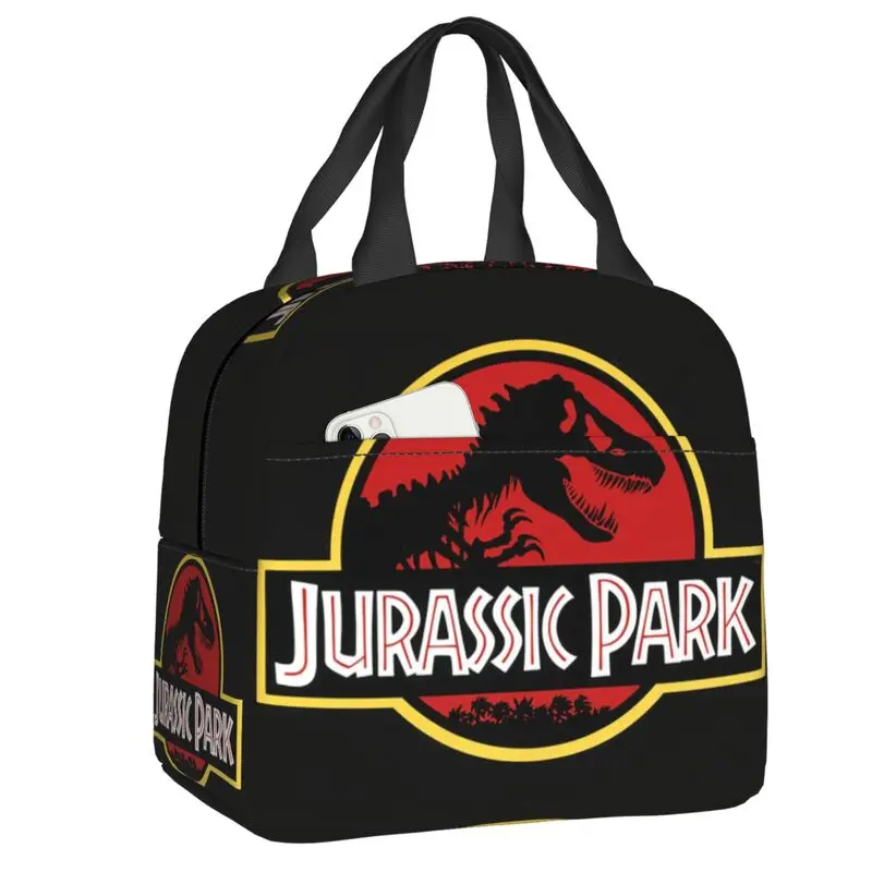 

Jurassic Park Insulated Lunch Bag for Women Resuable Sci Fi Dinosaur Thermal Cooler Lunch Box Office Picnic Travel