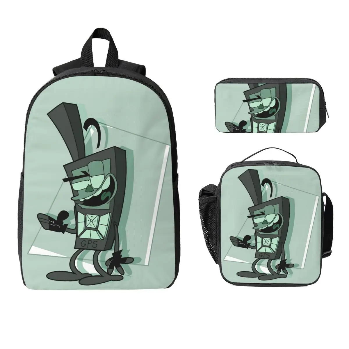 3Pcs The Nightly Manor Backpack Set for Children Pen Bags Bookbag Sets with Lunch Box For School Students Knapsack