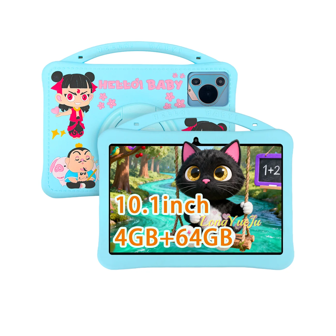 

New 10.1-inch Children's t Android 13 Kid Tablet 4GB RAM 64GB ROM, Parental Control，2+5MP,5G，IPS 1280*800