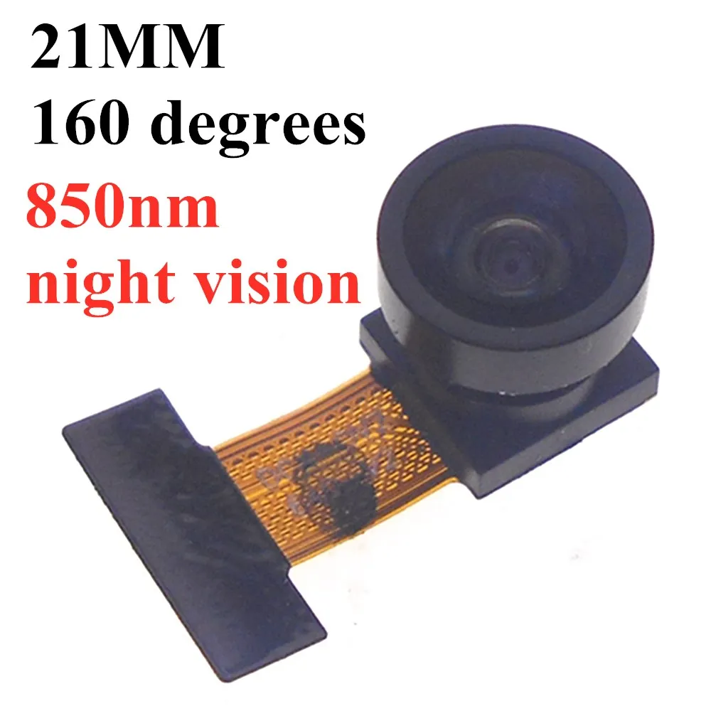 OV2640 66/120/160 درجة 850nm ليلة النسخة 940nm كاميرا وحدة 21 مللي متر 40 مللي متر 63 مللي متر 78 مللي متر 200 مللي متر 24PIN 0.5 مللي متر تباعد