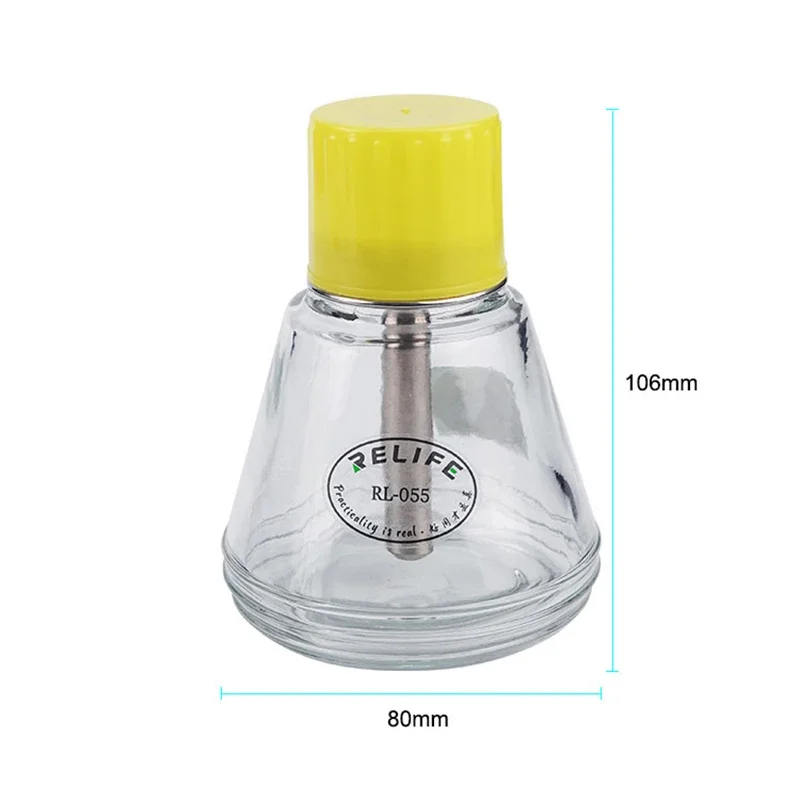 Imprensa tipo líquido garrafa relife RL-055 para solderresist à prova de respingo à prova vazamento de cobre núcleo empurrar o distribuidor de vidro da solução