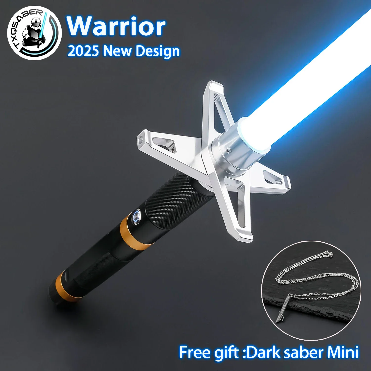 TXQSABER Warrior 2025 Nuova spada laser Impugnatura in metallo Pesante duello Proffie 2.2 Spada leggera SNV4 Neo Pixel Laser Cosplay Regalo