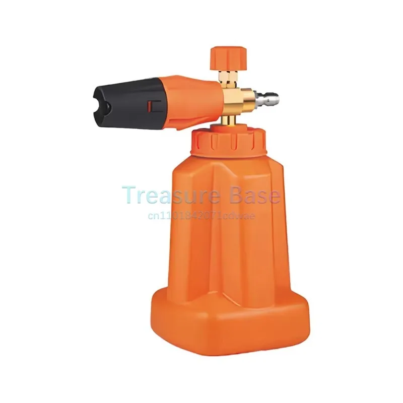 

Оранжевая широкая пенопластовая пушка с регулируемым углом впрыска, толстый пенопласт, инструмент для мойки автомобилей