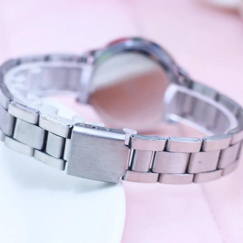 Mode Kinder Uhren Edelstahl Quarz Armbanduhr Digitale Hände Wasserdicht Geschenke Vintage Uhr für Studenten Jungen Mädchen