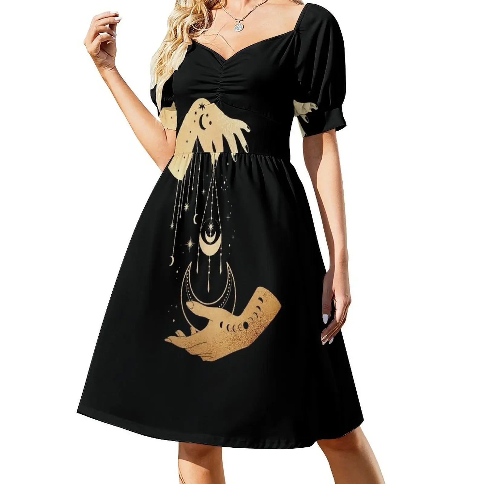 Witchy Hand, Witchcraft, Witchy art Sleeveless Dress cocktail dresses Evening dresses Clothing female Dress