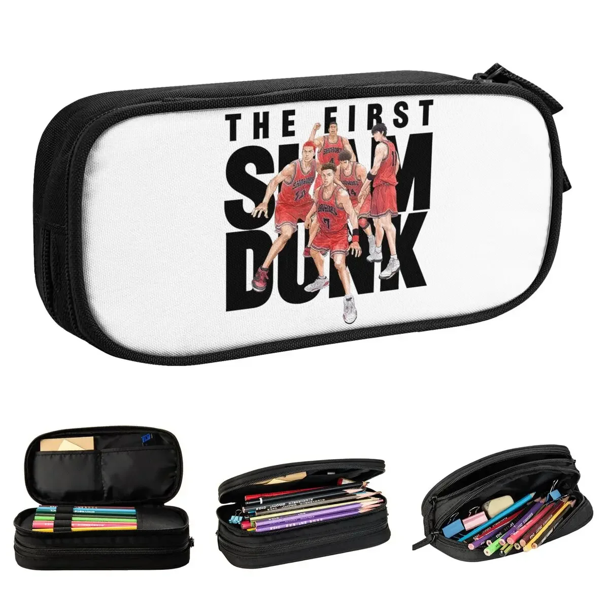 

Classic The First Slams Dunks Pencil Cases Pencil Box Pen for Student Big Capacity Bag Students School Zipper Stationery