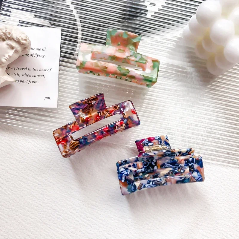 New Vintage Acetate Hair Claw Clip Crab Clip Hair Clip Styling Clip Girls Elegant Headdress Styling Tools Sweet Hair Accessories