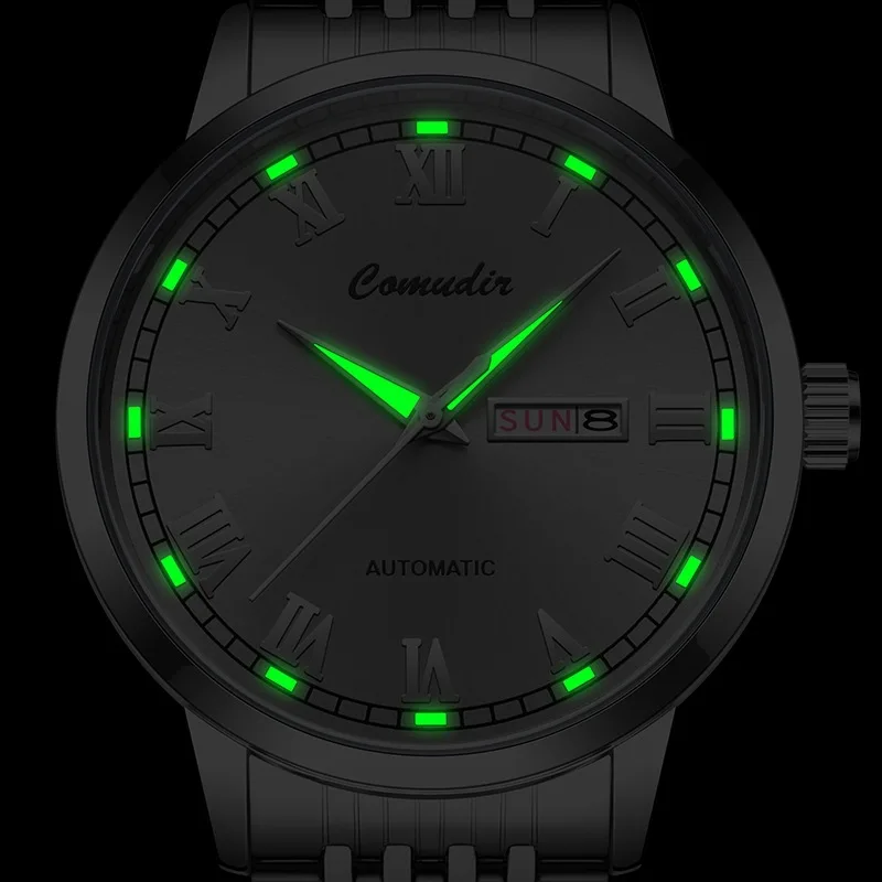 Luxury Men's Quartz Watches Hollow Design Waterproof Luminous Dual Calendar High end Fashion Male Wristwatch For Daily Wear