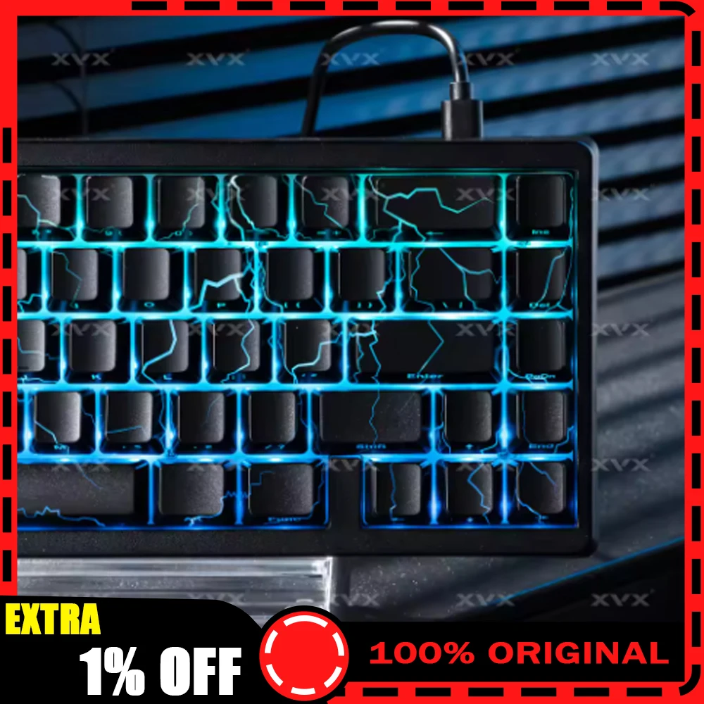 XVX Lightning Stripe 2.0 PC Keycaps Transparent Keycap OEM Height IMD Process Keyboard Keycaps Customized PC Accessories Gifts