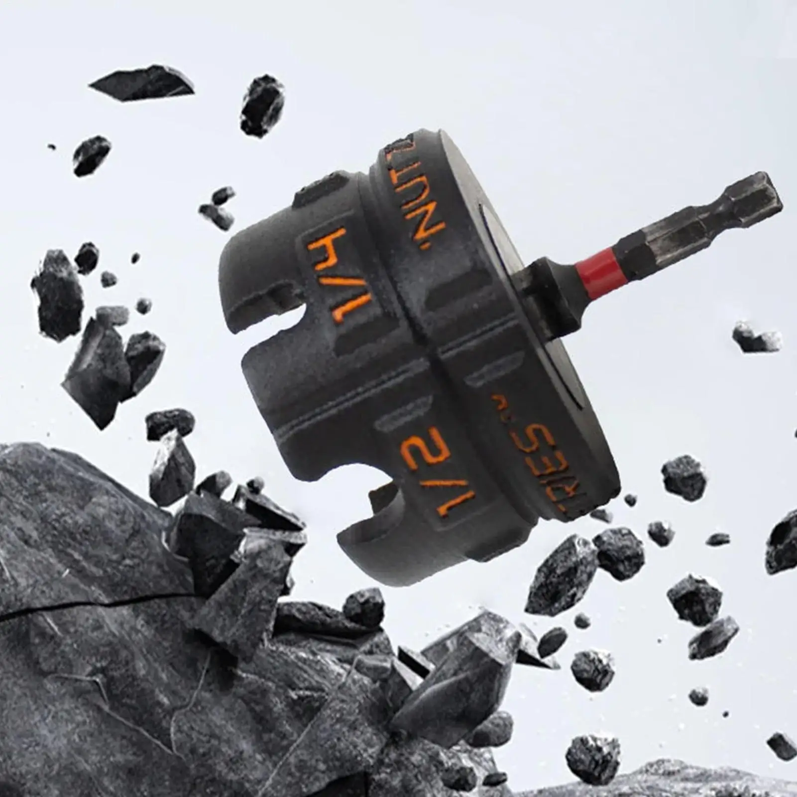 Nut Zipper Drill Attachment Heavy Duty Drill Bit Nut Inserter Portable Attachment No Slipping Maintenance For Home Technicians