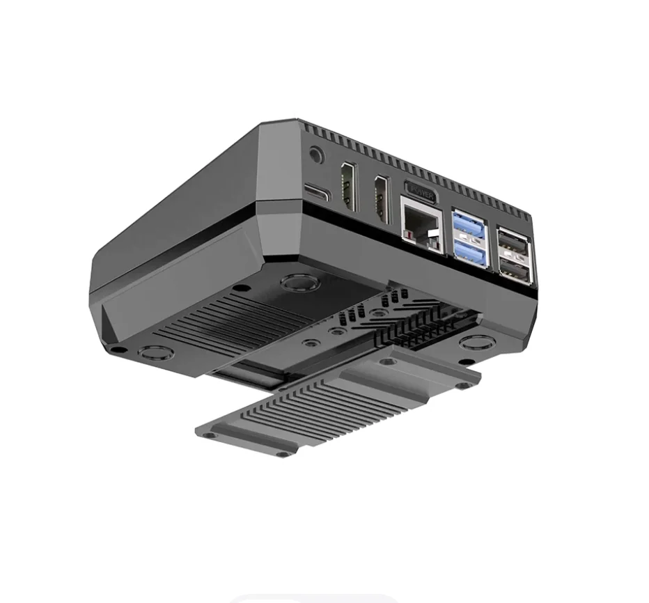 Argon ONE V3 M.2 Case for Raspberry Pi 5 with NVMe SSD Support, Active Cooling Fan, RP2040 Control, IR Receiver