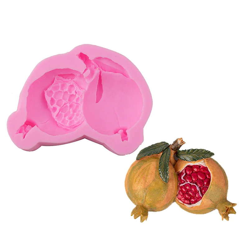 Pomegranate Cooking Tools Chocolate Silicone Mold For Baking Fondant Candy Sugar Cake Decorating Kitchen Accessories