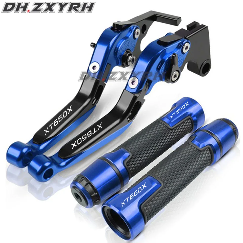 For Yamaha XT660 XT660R XT660X XT 660 R/X 2004-2013 Adjustable Brake Clutch Lever Foldable Handle Hand Grips Set 2012 2011 2010 view 5