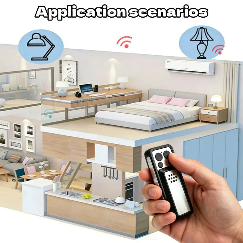 Compatible with Avidsen 114253 433MHz Rolling Code Garage Door Remote 104251 104250 104257 104350 114235 Extel Thomson Gate Fob