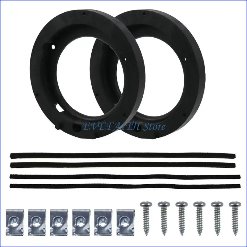 124B Direct Fit 16cm Car Speaker Adapter Set For Jimny JB64 JB74 Models Include Soundproofing Materials And Mounting Hardware view 4