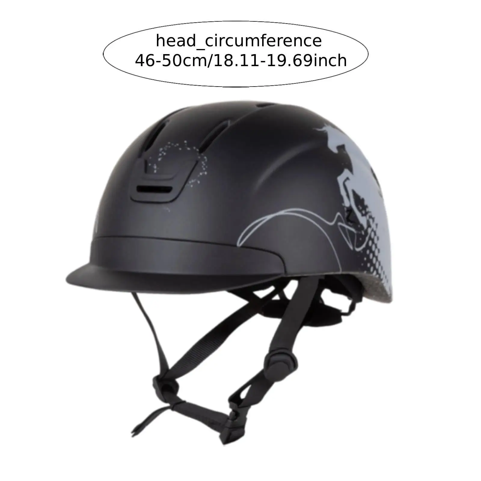 Equestrian Riding Helmet Ventilation Lightweight Horse Riding Hat Protective Head Cap for Competition Use