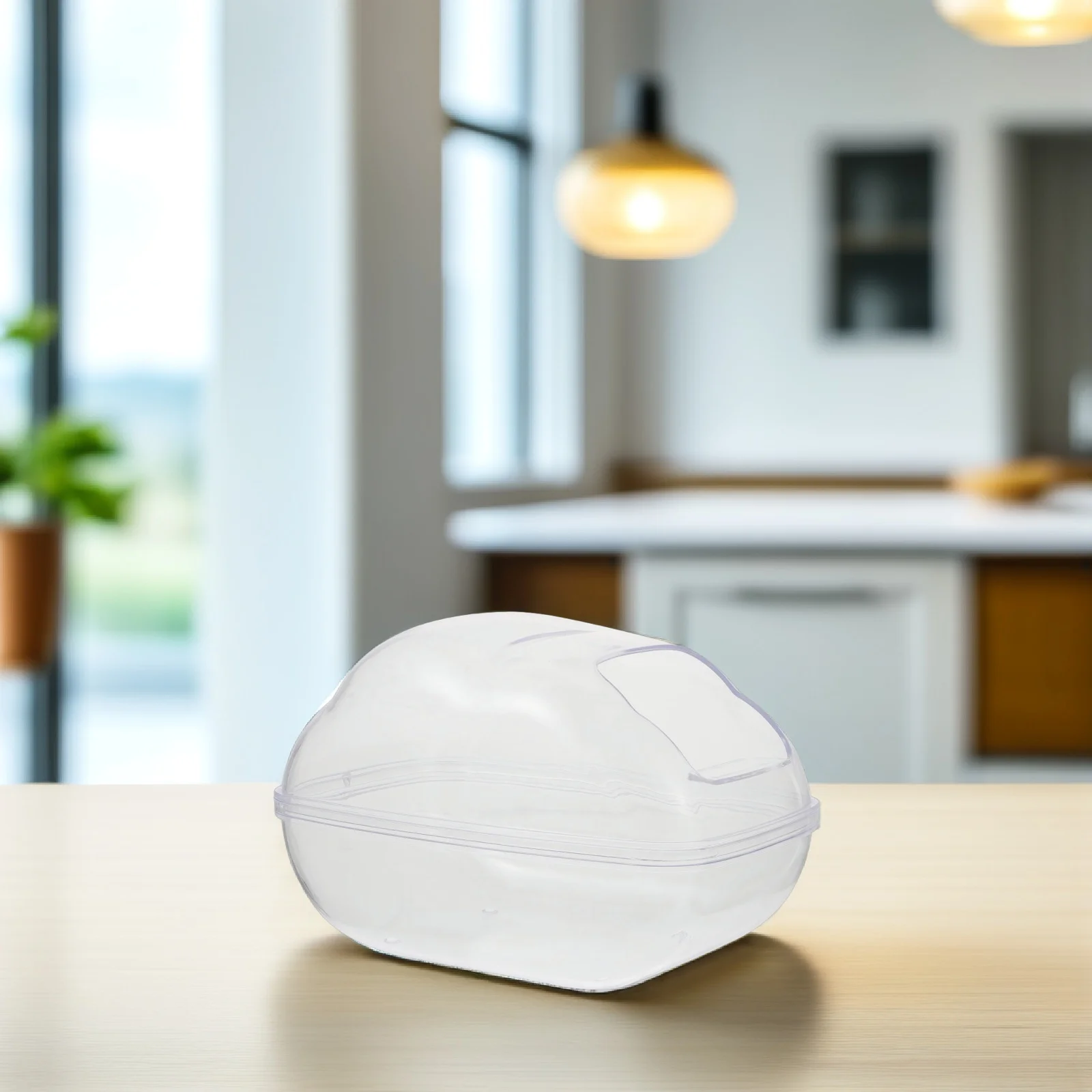 

1Pcs Hamster Bath Basin Smooth Surface Transparent Small Pet Bath Container Hamster Washing Basin Compact Durable Pet Supply