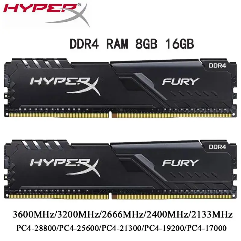 New Memoria RAM DDR4 8GB 16GB 32GB 3600MHz 3200MHz 2400 2133 2666MHz Desktop Memory PC4-25600 21300 19200 28800 288Pin 1.2V