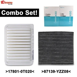 Engine & Cabin Pollen Air Filter Combo Set For Toyota Auris Corolla Avensis Verso Yaris 2011 2012 2013 2014 2015 2016 2017 2018