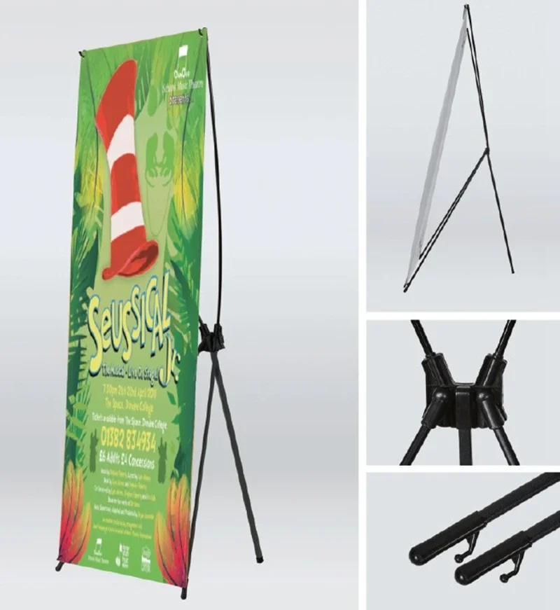 Wholesale Factory Supply 85*200cm Deluxe Retractable Banner Roll Up Banner Stand For Promotion Advertising