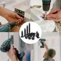 New Locking Screws And Wood Screws 400/800PCS/1 Set M2 Black Self Tapping Screw Assortment Kit