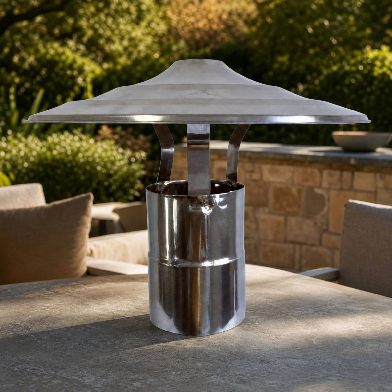 Stainless Steel Chimney Rain Cap Long-Lasting Stainless Steel Flue Rain Cap Weatherproof Outdoor for Heating Installations
