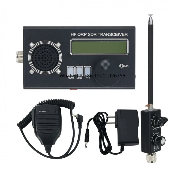 8-Band 5W USDR/USDX HF QRP SDR SSB/CW Transceiver w/ HamGeek Mini-ANT Shortwave Antenna