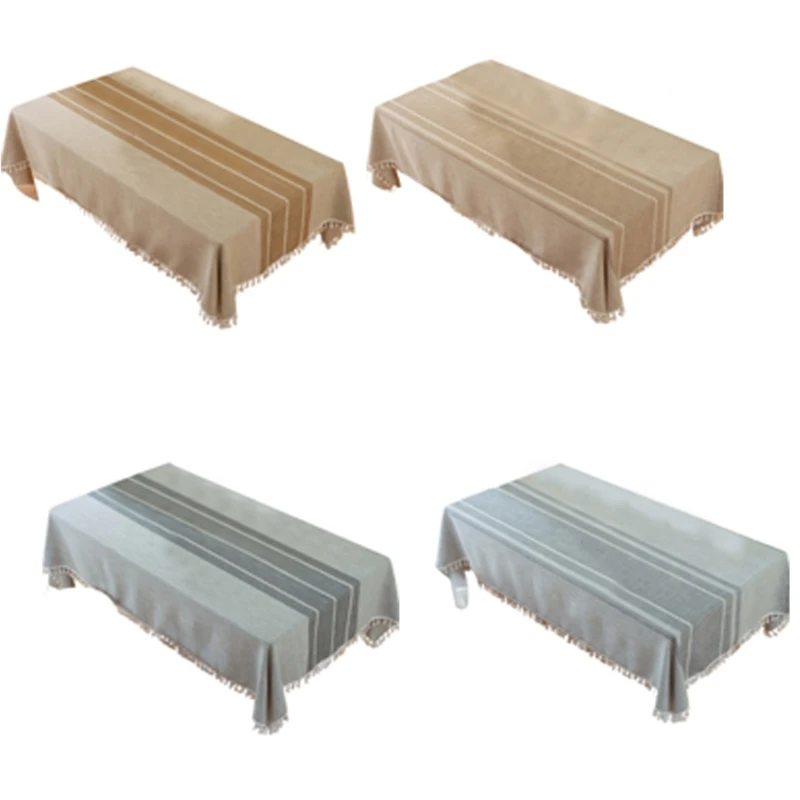 12PD Dining Table Cloth Table Runner Cover With Even Fringe Decoration Premium Weaving Dustproof