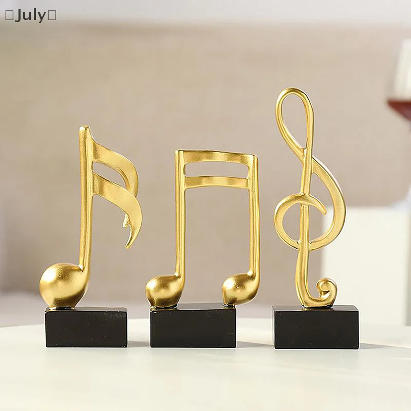 〔July〕 Musical Notes Model Advanced Ornaments Wine Cooler TV Cabinet Living Room Home Desk Fashion Decoration Resin Crafts Gifts