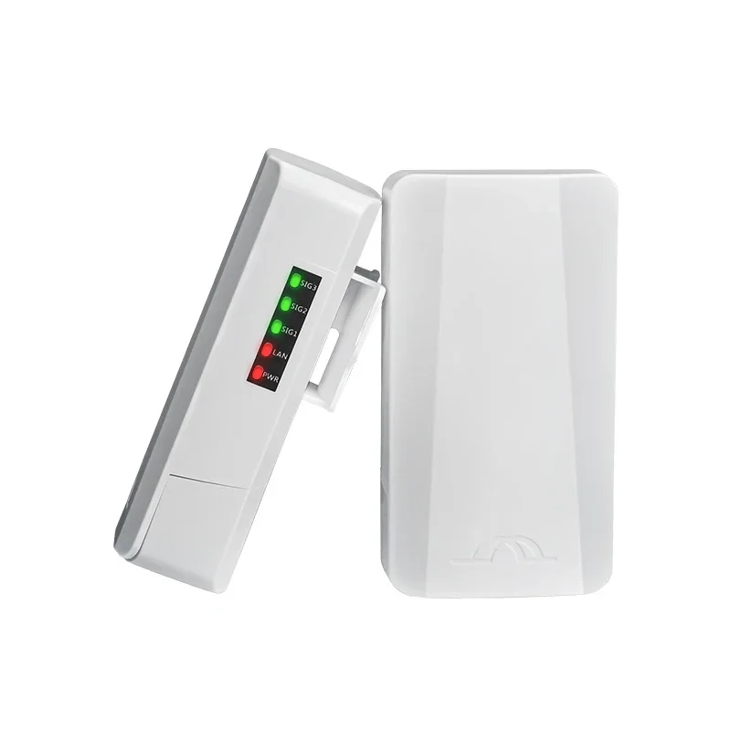 PUSR PTP/PTMP Outdoor Wireless Bridge 2 KM Ipoll3 Protocol Support QOS 300Mbps IP64 Waterproof ST508E
