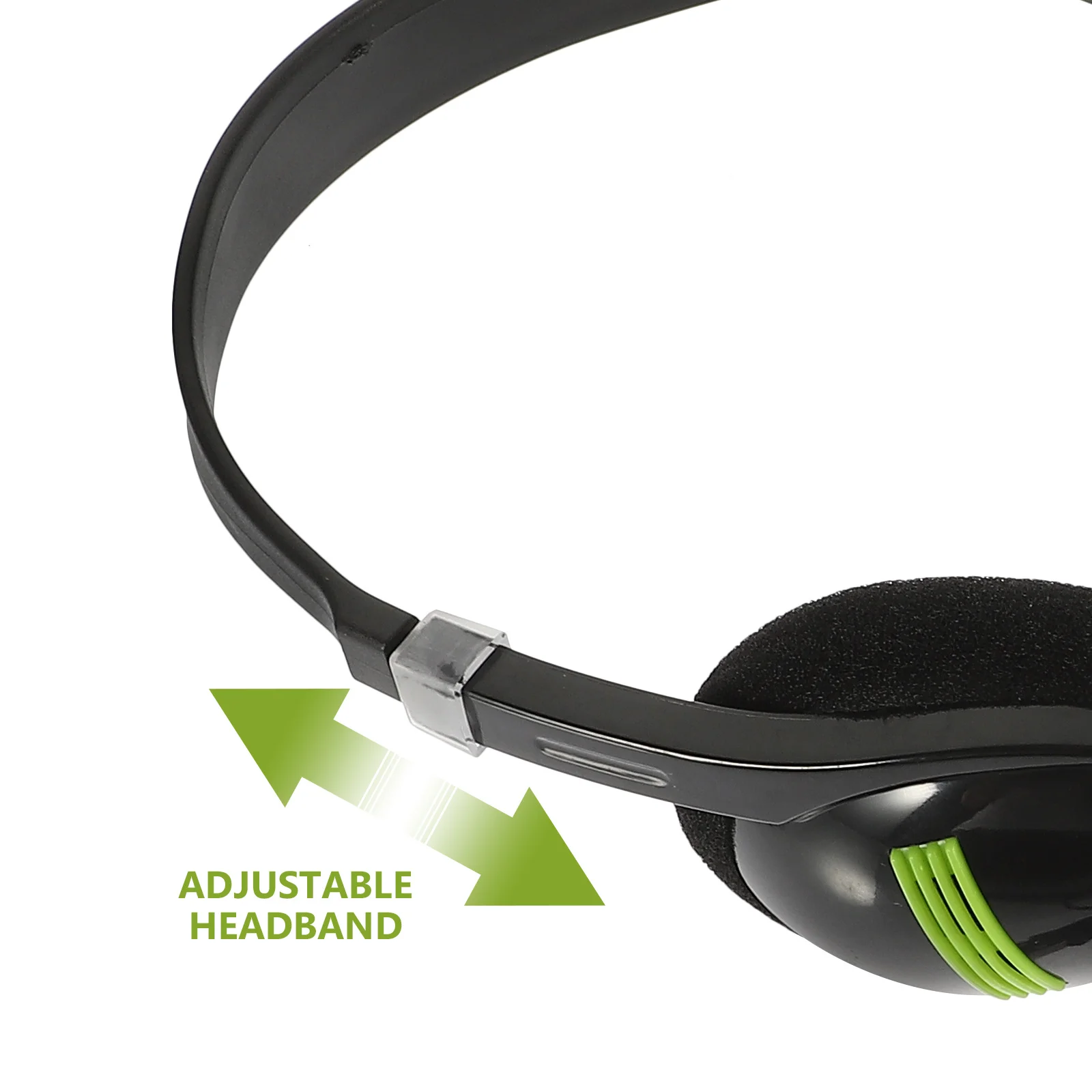 

USB Wired Headset Black Noise Cancelling Earphone Flexible Microphone for Office Customer Service Computer Laptop Desktop