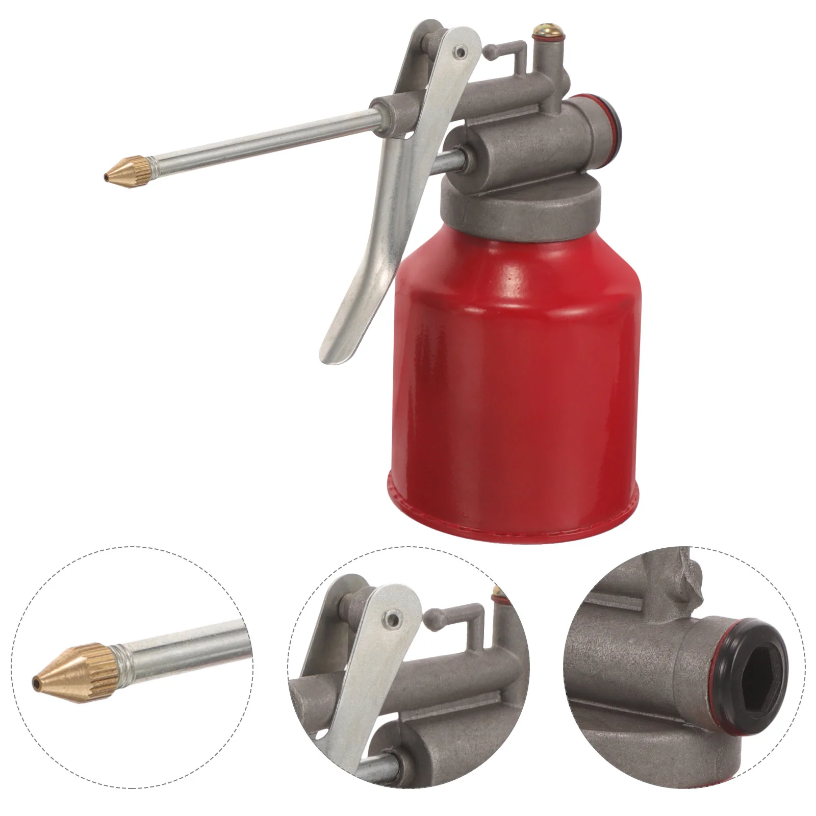 

Oil Pot Dispenser Bottles Can Pump Oiler Liquid Container Automotive Metal for Engine Tanker