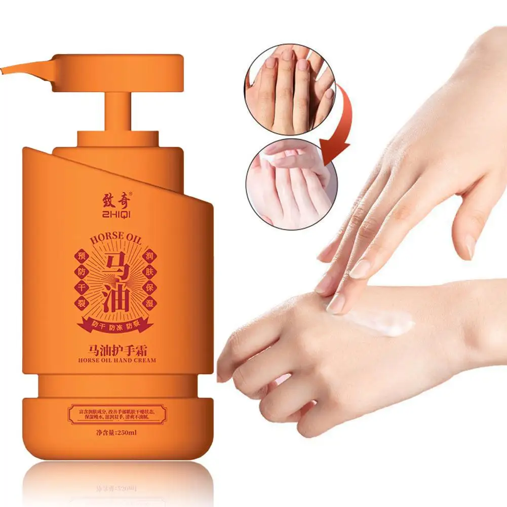 250m Horse Oil Hand Cream Moisturizing, Anti-drying Smooth And Moisturizing Skin Non-sticky Fragrance Non-greasy Replenishi M1J2