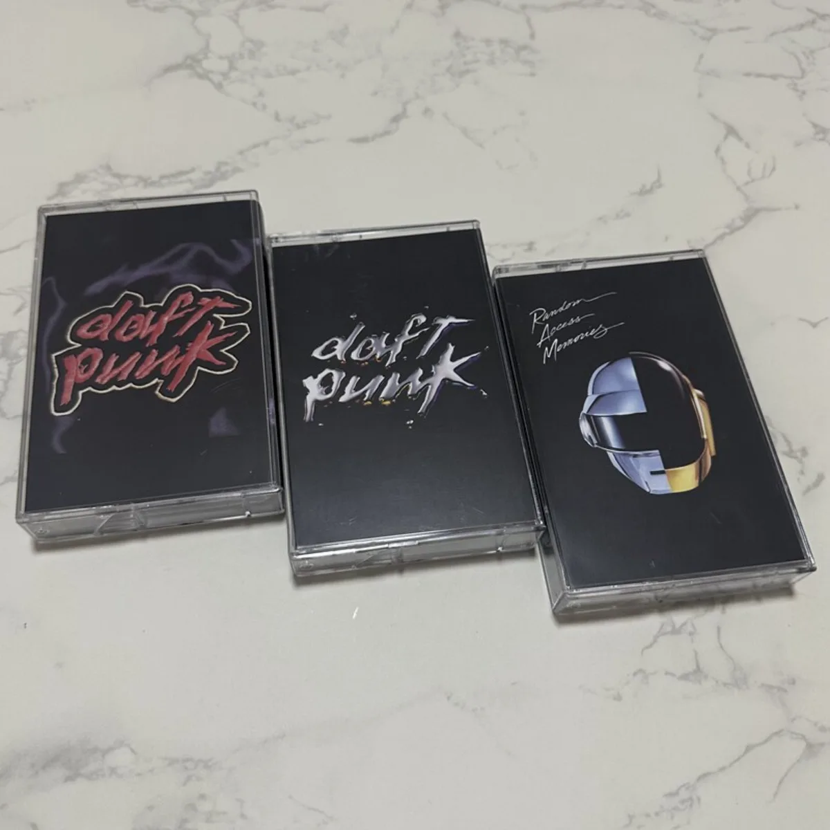 

Daft Punk Classic Albums Cassette Tape Set – Electronic & Disco-Funk Collection for Devoted Fans & Curated Collectors