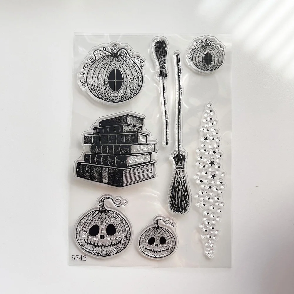 

Clear Tranperant Stamps Pumpkin 2024 Silicone Stamp for Card Making Album Photo DIY Scrapbooking Decorative Craft Supplies