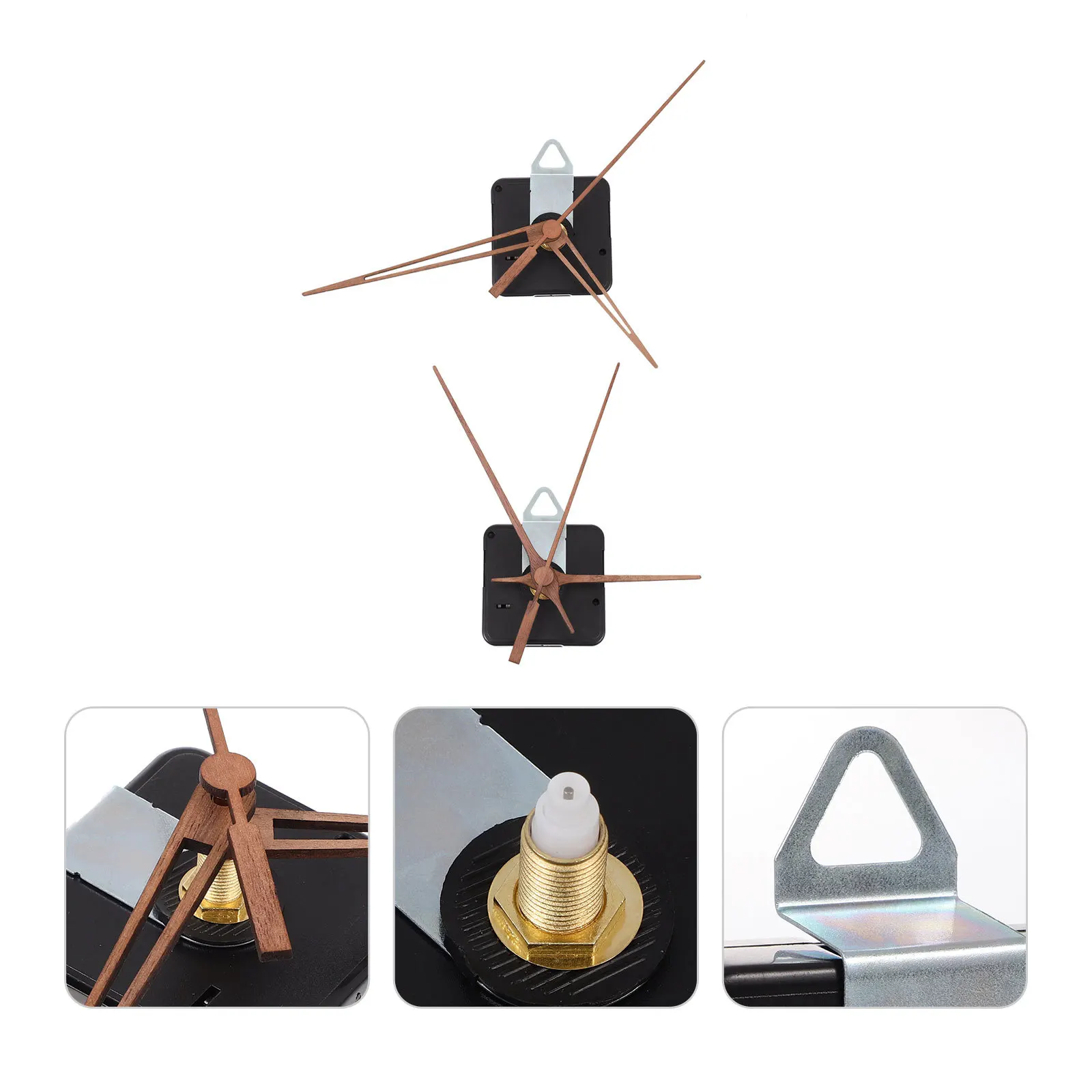 

2Sets Clock Movement Mechanism Quartz DIY Clock Repair Kits Silent Replacement Parts for Frameless Wall Clocks