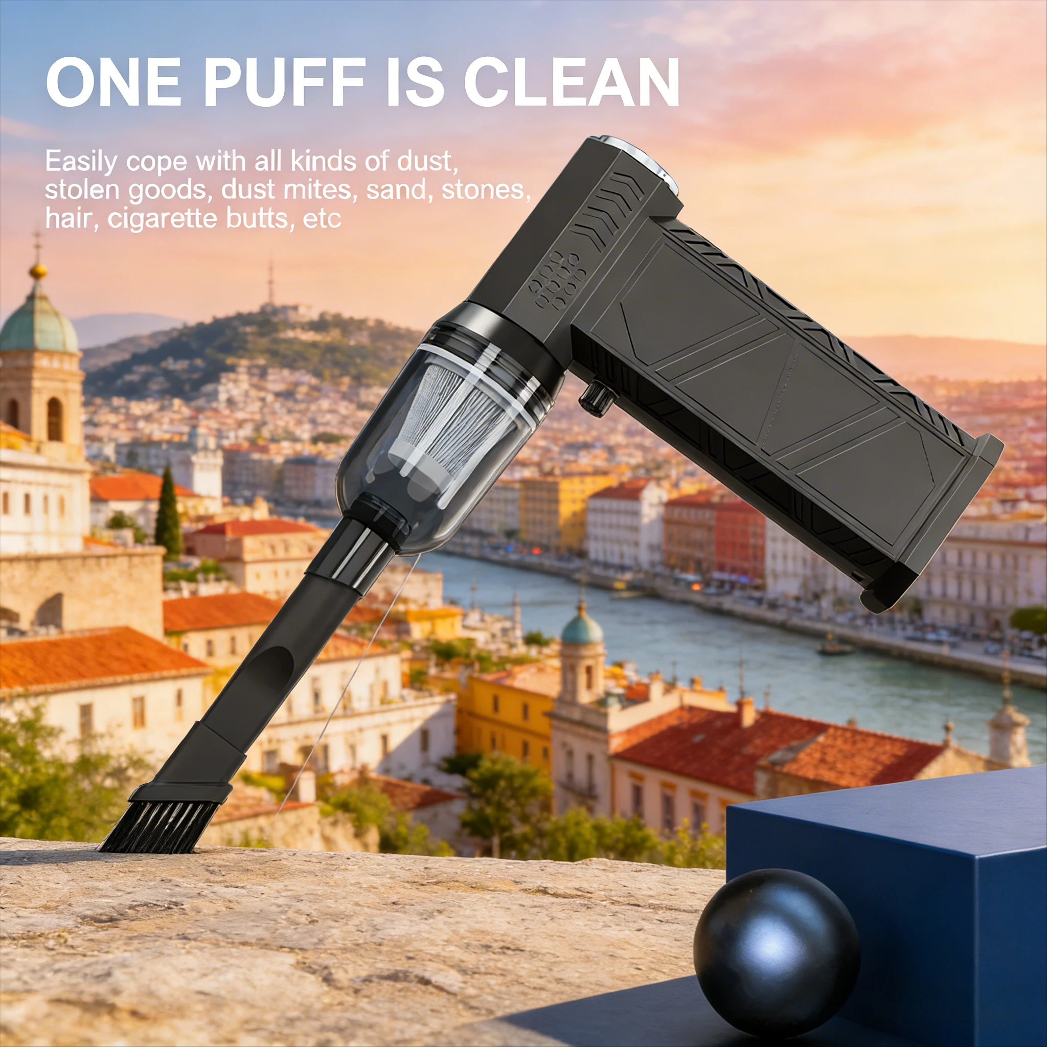 

X9 Rechargeable Portable Electric Vacuum - 300000RPM Upgraded Turbine-Powered Fan