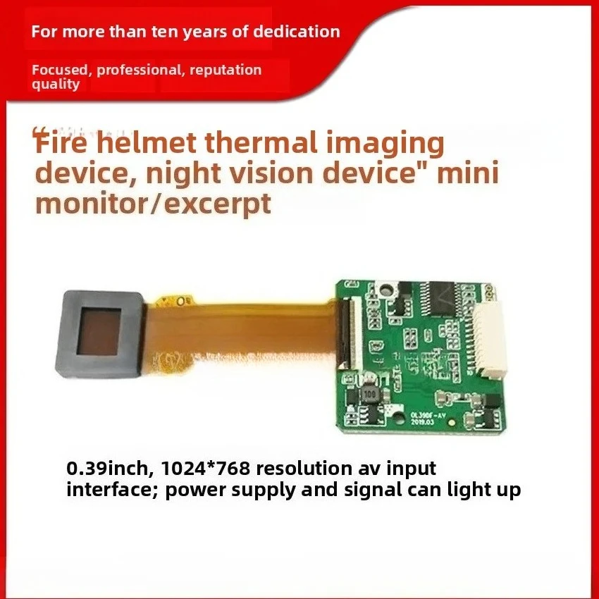 apply to ECX334AF 0.39 Fire Helmet Thermal Imaging Micro Display Night Vision Micro Display Module