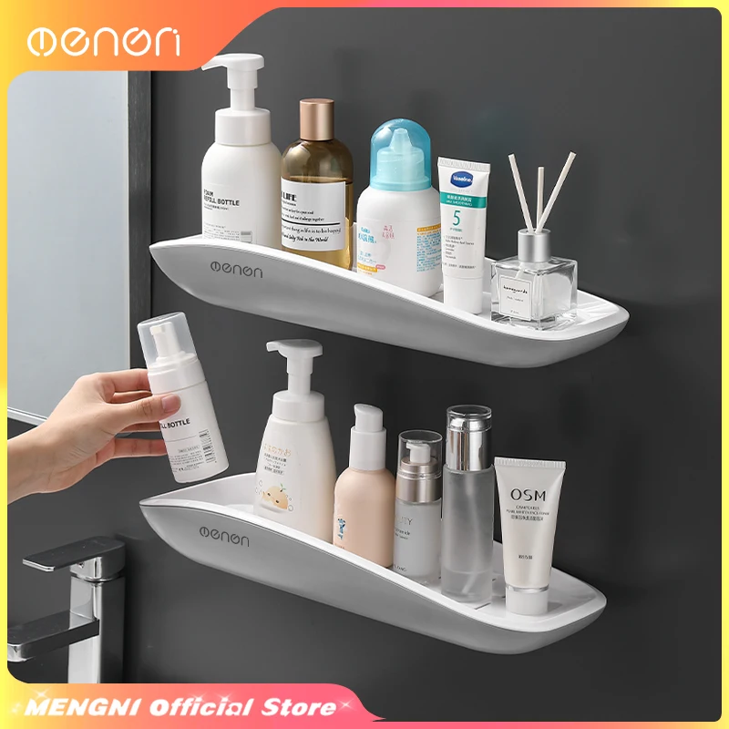 Bathroom Shelf Storage Rack Holder Wall Mounted Shampoo Spices Shower Organizer Bathroom Accessories with Towel Bar