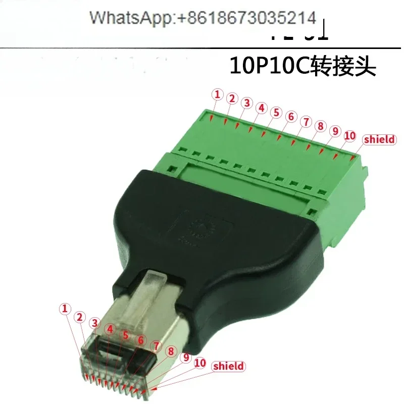 

Разъем адаптера RJ45 RJ48 RJ50 10P10C NI9949 RJ50 для винта
