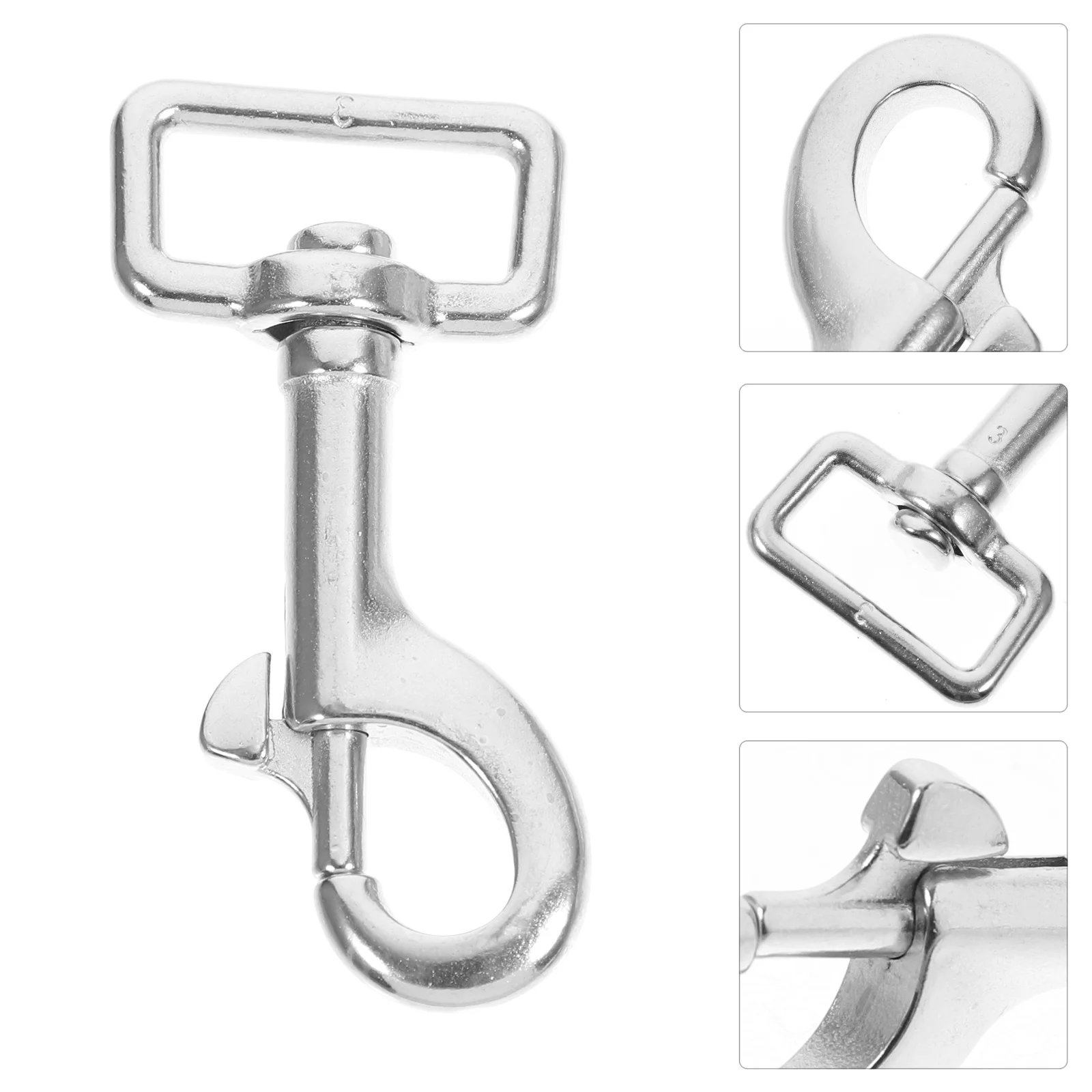 

Single Hook Swivel Snap Hooks Clip Trigger Dog Leash Webbing Belt Spring Clasp Belts