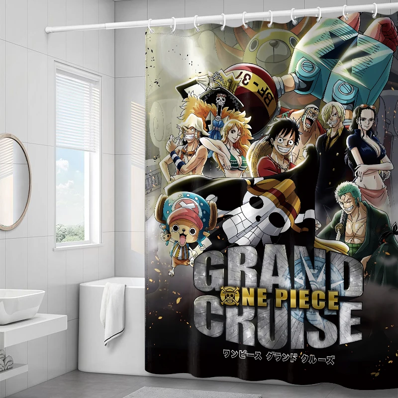 Anime Shower Curtain Waterproof Shower Curtain Bathroom Polyester Girl Boy Cartoon Printing Shower Curtain cortina de la ducha